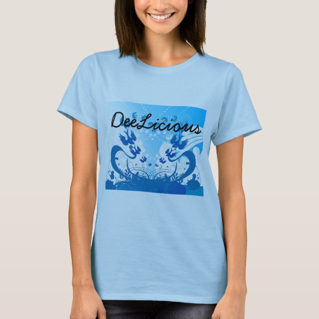 T-shirts DeeLicious azul/design T (Frente)