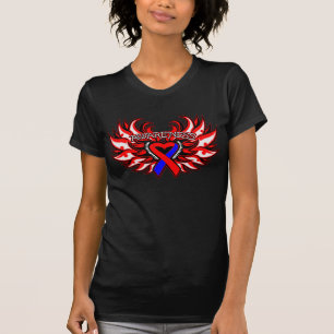 T-shirts Defeitos Cardíacos Congênitos Asas do Coração Cons