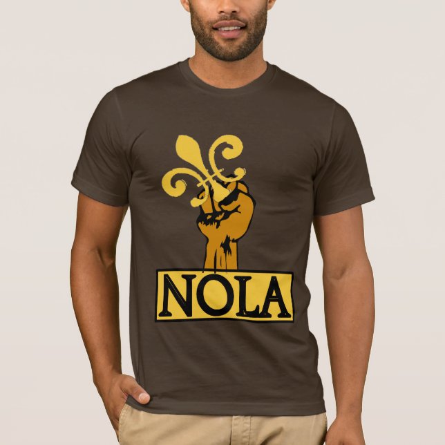 T-shirts Defenda NOLA, Fleur De Lis (Frente)