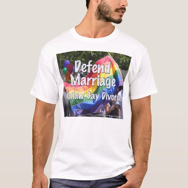 T-shirts Defenda o casamento (Frente)