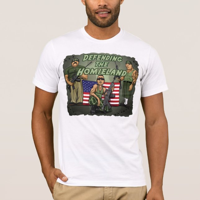 T-shirts Defendendo o Homieland (Frente)