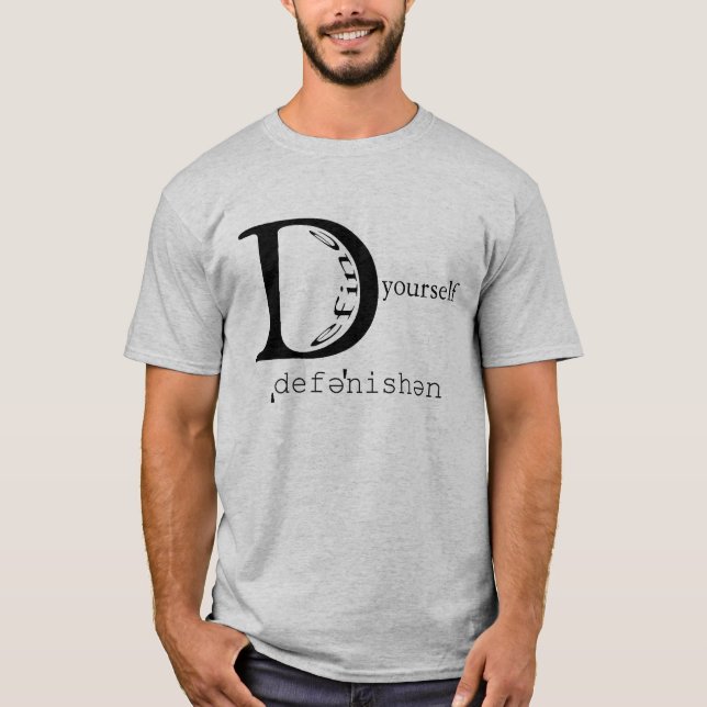 T-shirts DefineYourselfLogoShirtGrey (Frente)