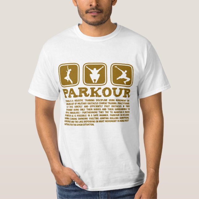 T-shirts Definição de Parkour (Frente)