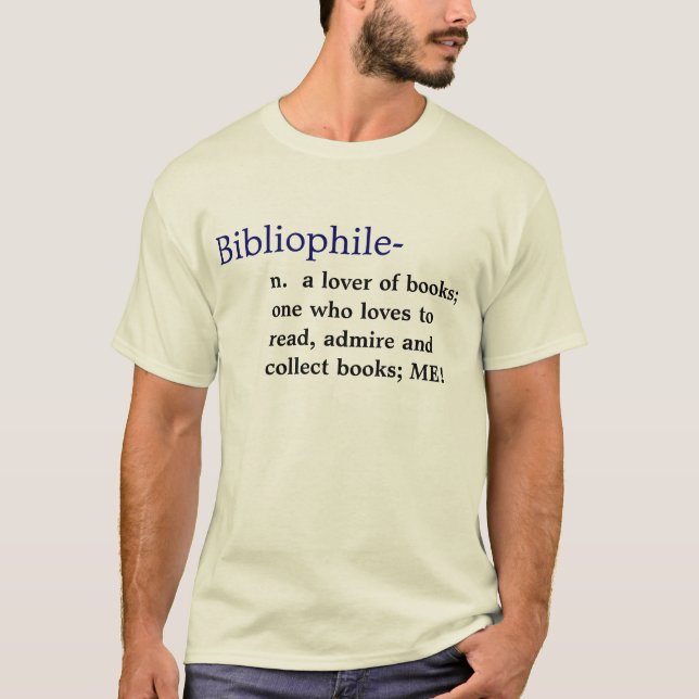 T-shirts Definição do Bibliophile (Frente)