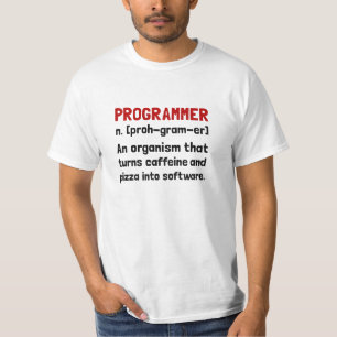 T-shirts Definição do programador
