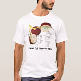 T-shirts Definindo a origem do vinho (baga da uva para