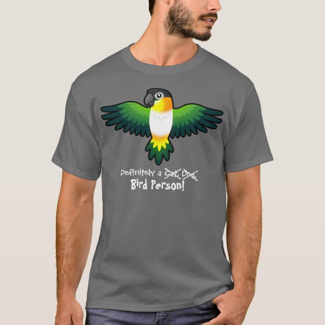 T-shirts Definitivamente uma Pessoa de Pássaros (Caique/Lov (Frente)