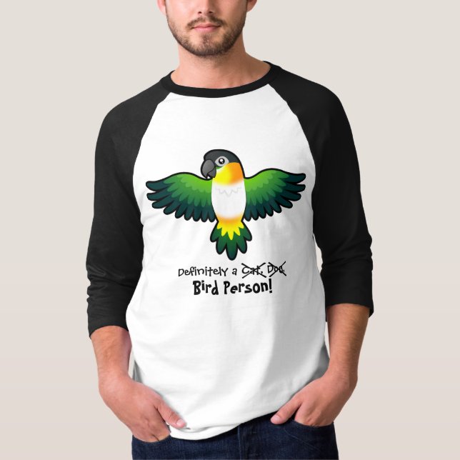T-shirts Definitivamente uma Pessoa de Pássaros (Caique/Lov (Frente)