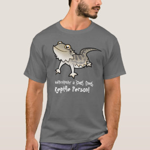 T-shirts Definitivamente uma Pessoa Réptil (dragão barbudo)