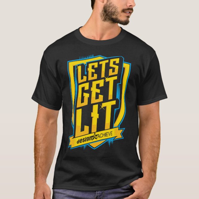 T-shirts Deixa para obter o T do Lit (Frente)