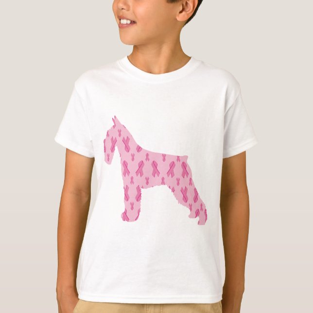 T-shirts Deixe Cure o Schnauzer da Faixa de Opções do Cance (Frente)