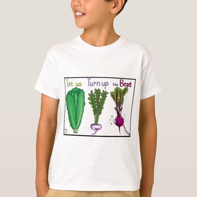 T-shirts Deixe-nos girar acima da batida (Frente)