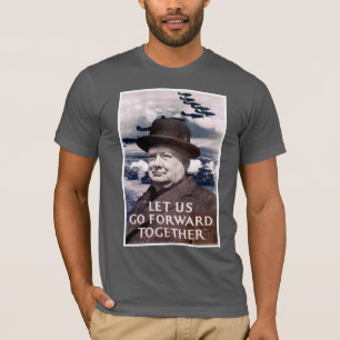 T-shirts Deixe-nos ir para a frente junto