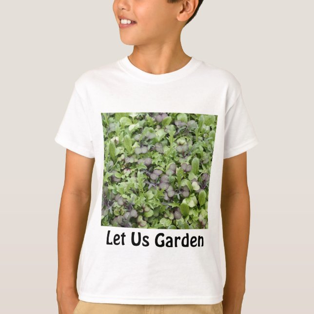T-shirts Deixe-nos jardinar (Frente)