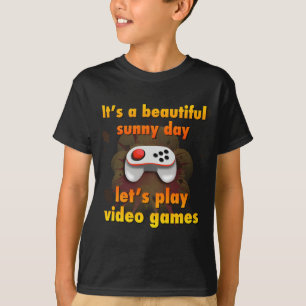 T-shirts Deixe-nos jogar o video games
