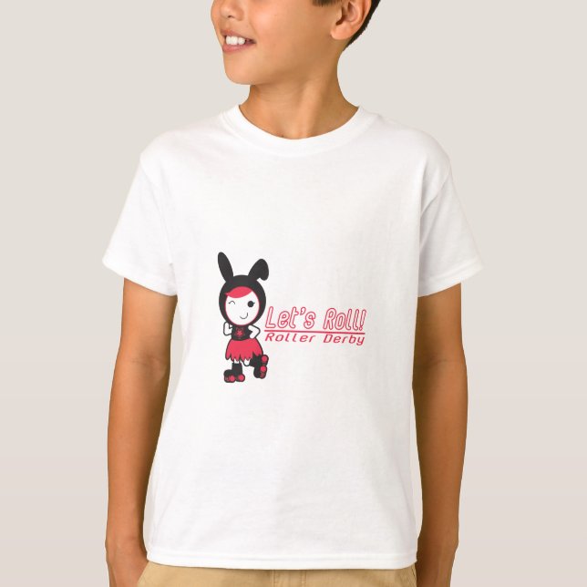T-shirts Deixe-nos rolar! Rolo Derby (Frente)