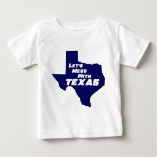 T-shirts Deixe-nos sujar com azul de Texas