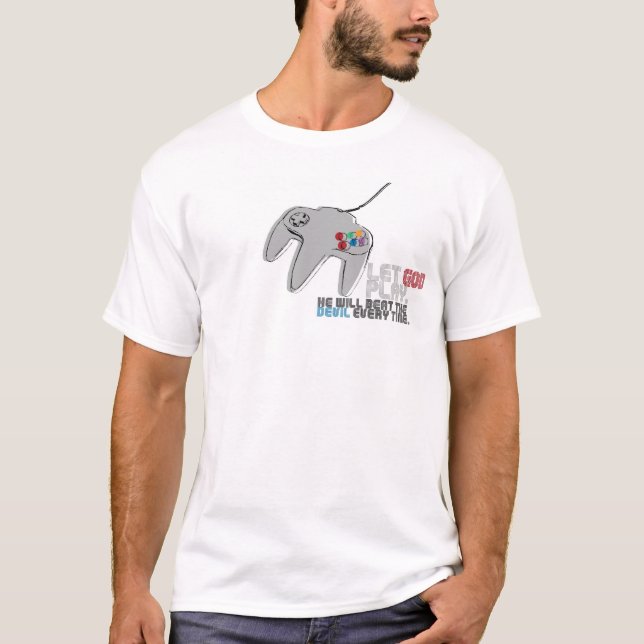 T-shirts Deixe o deus jogar - os salmos 3 (Frente)