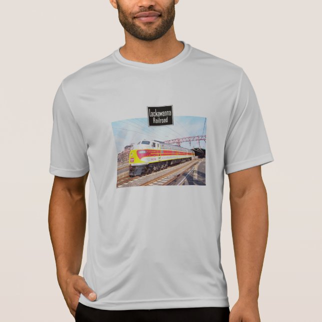 T-shirts Delaware Lackawanna e locomotiva ocidental 808 (Frente)
