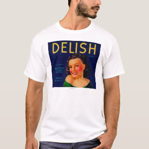 T-shirts Delish LabelEl alaranjado Centro, CA