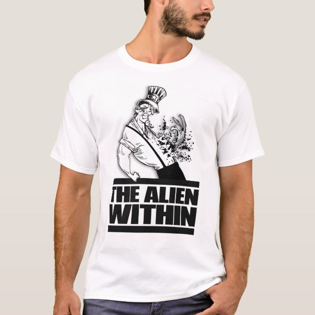 T-shirts Democratas: A alienígena dentro (Frente)
