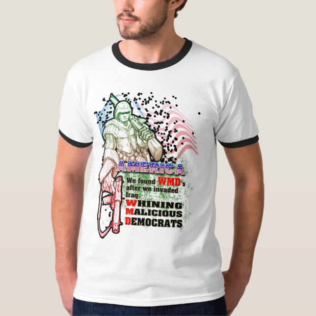 T-shirts Democratas maliciosas de lamentação (Frente)