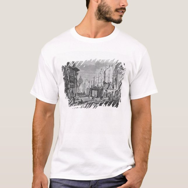T-shirts Demolições para a construção de DES Ecoles da rua (Frente)