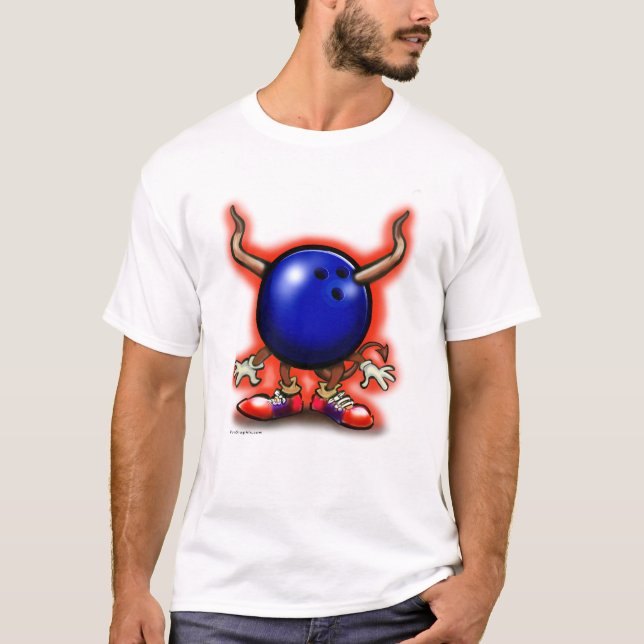 T-shirts Demônio da boliche (Frente)