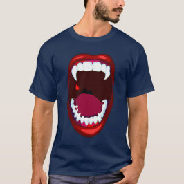 T-shirts Dentes de Vampiro Show de Terror Presas de Demônio