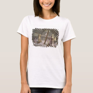 T-shirts Dentro de uma casa em Alaska (gravura da cor)
