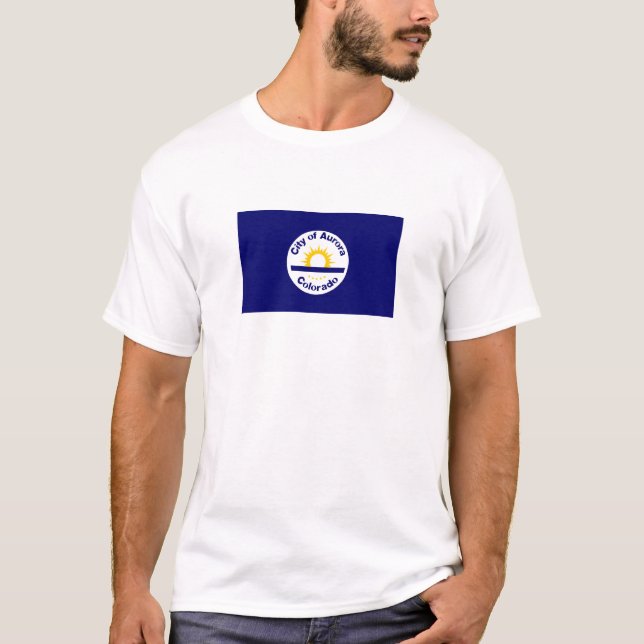 T-shirts Denver, Colorado Flag (Frente)