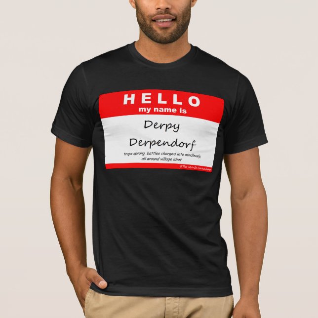 T-shirts Derpy Derpendorf (Frente)