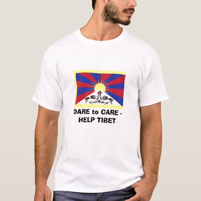 T-shirts DESAFIO a CARE2 - AJUDA TIBET (Frente)