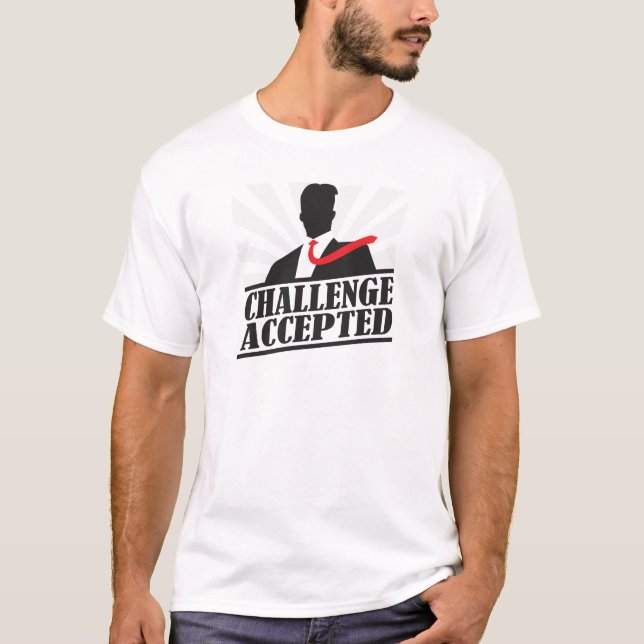 T-shirts Desafio aceito (Frente)