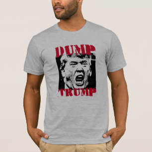 T-shirts DESCARTE TRUMP - LETRAS VERMELHAS - Anti-Trump -