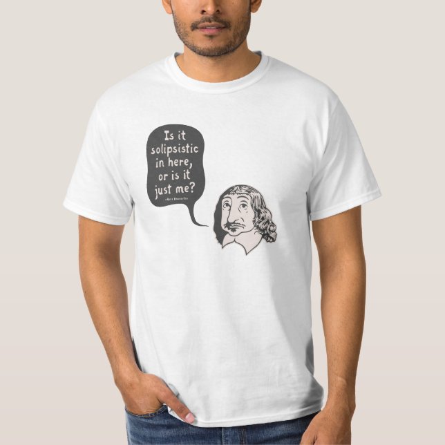 T-shirts Descartes Solipsistic (Frente)