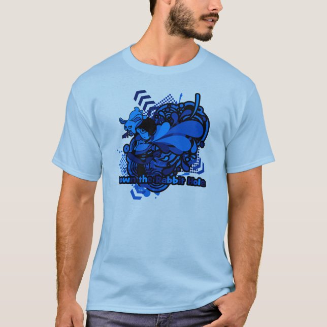 T-shirts Descendo a Toca do Coelho (Frente)