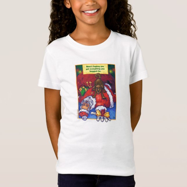 T-shirts Desejo de Natal Santa (Frente)
