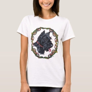 T-shirts Desenho Celta do Terrier Escocês
