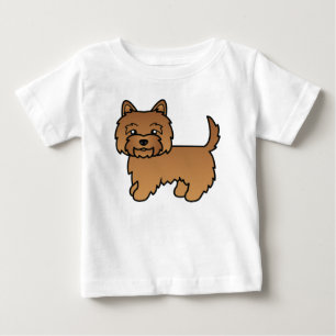 T-shirts Desenho de Cartoon de Cachorro Vermelho Terrier