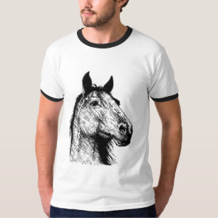 T-shirts Desenho de lápis de Horsehead