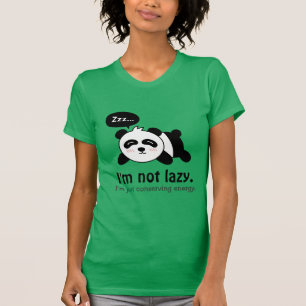 T-shirts Desenho engraçado de panda fofo dormindo