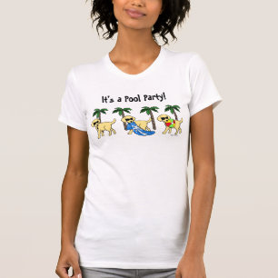 T-shirts Desenhos animados amarelos legal de Labradors
