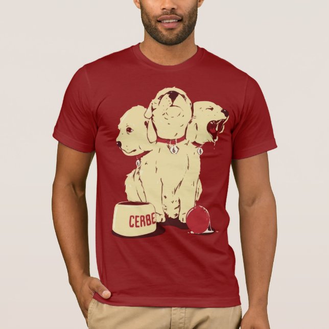 T-shirts Desenhos animados bonitos de Cerberus (Frente)