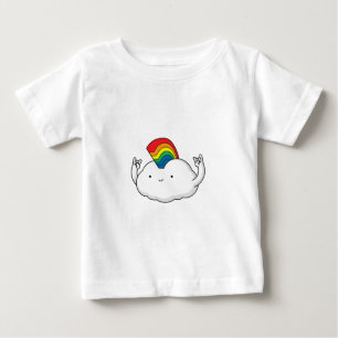 T-shirts Desenhos animados bonitos do delírio da nuvem do
