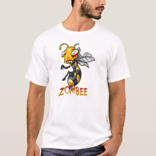 T-shirts Desenhos animados da abelha do zombi