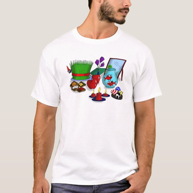 T-shirts Desenhos animados de Norooz (Frente)
