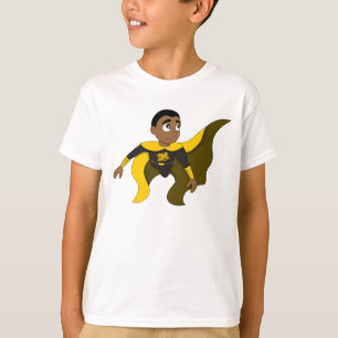 T-shirts Desenhos animados do menino do super-herói do vô