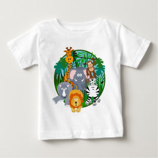 T-shirts Desenhos animados dos animais do safari