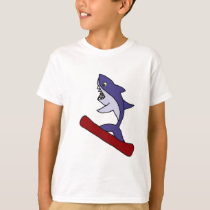 T-shirts Desenhos animados engraçados da snowboarding do
